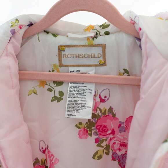 Pink Winter Coat for baby girl 6-9 months - Picture 3 of 6